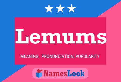 Lemums 名字海报