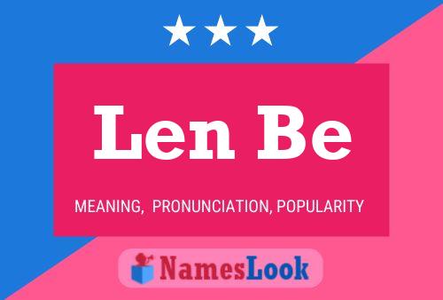 Len Be 名字海报