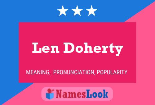 Len Doherty 名字海报