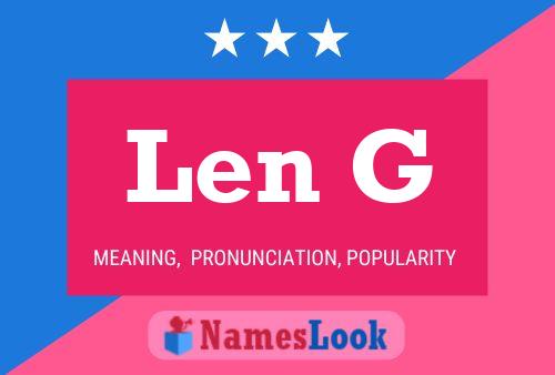 Len G 名字海报