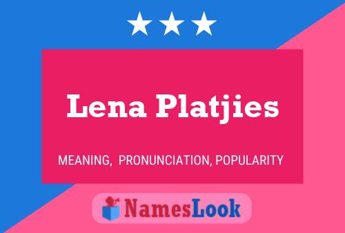 Lena Platjies 名字海报