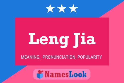 Leng Jia 名字海报