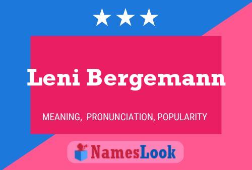 Leni Bergemann 名字海报