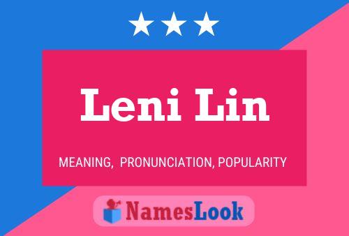 Leni Lin 名字海报