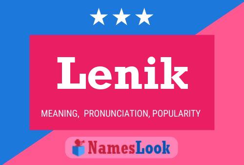 Lenik 名字海报