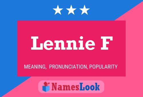 Lennie F 名字海报