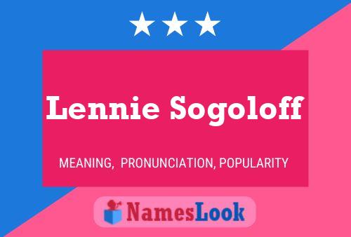 Lennie Sogoloff 名字海报