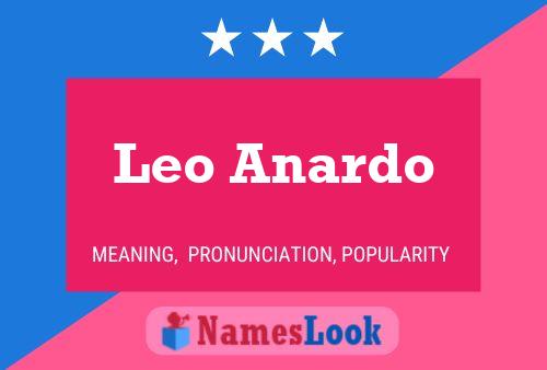 Leo Anardo 名字海报