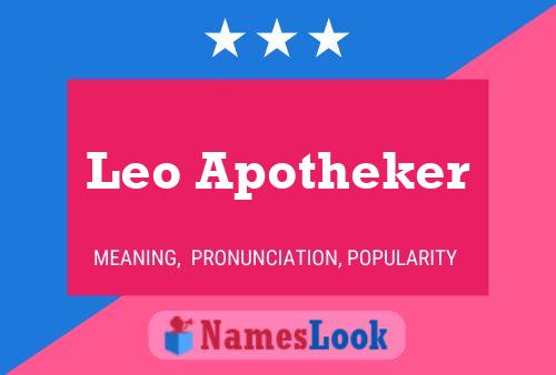 Leo Apotheker 名字海报