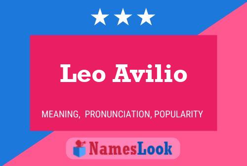 Leo Avilio 名字海报