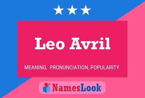 Leo Avril 名字海报