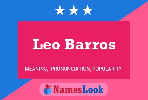 Leo Barros 名字海报