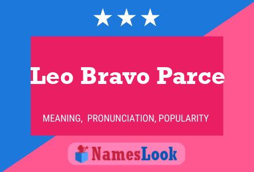 Leo Bravo Parce 名字海报