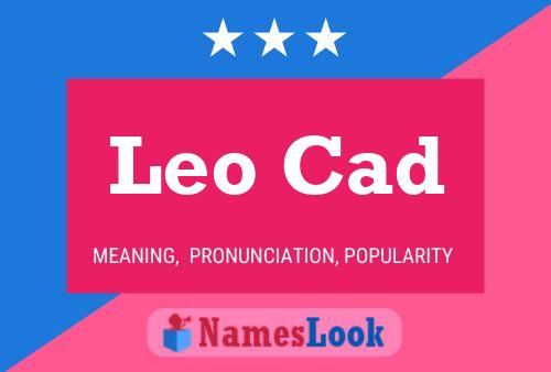 Leo Cad 名字海报