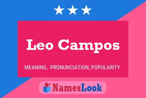 Leo Campos 名字海报