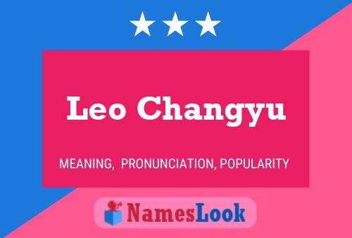 Leo Changyu 名字海报