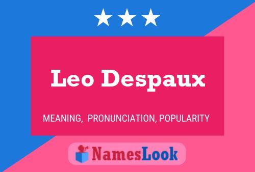 Leo Despaux 名字海报