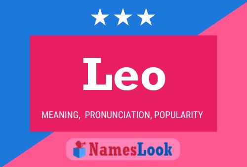 Leo 名字海报