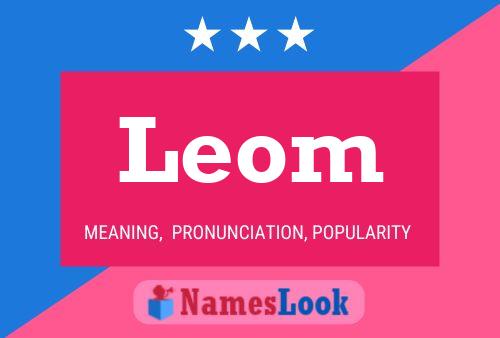 Leom 名字海报