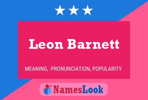 Leon Barnett 名字海报