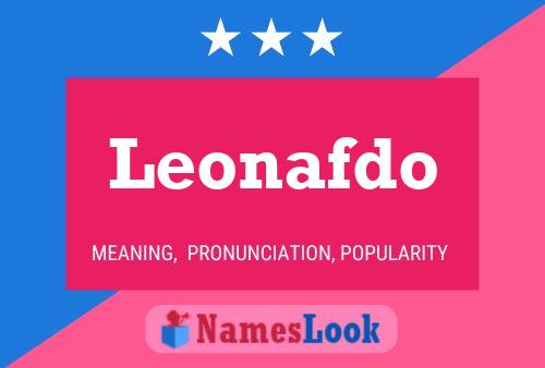 Leonafdo 名字海报