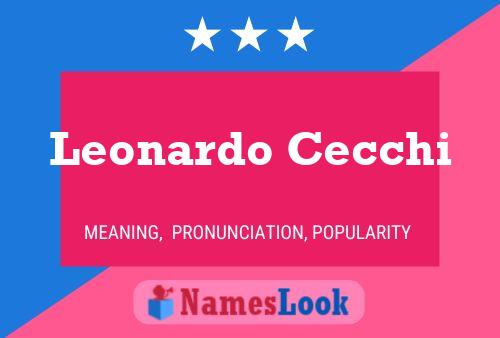 Leonardo Cecchi 名字海报