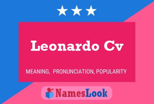 Leonardo Cv 名字海报