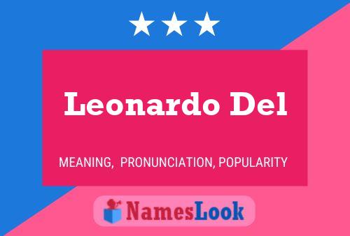 Leonardo Del 名字海报