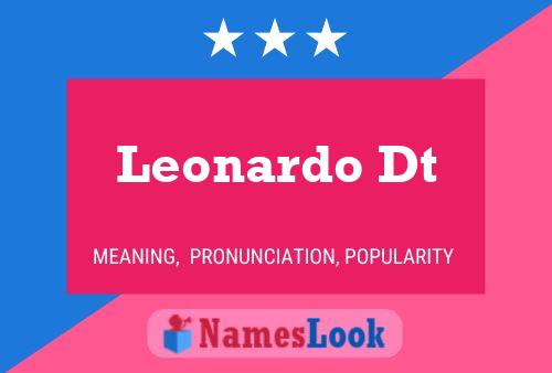 Leonardo Dt 名字海报