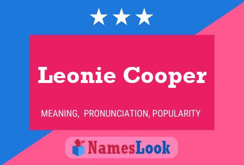 Leonie Cooper 名字海报