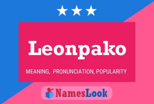 Leonpako 名字海报