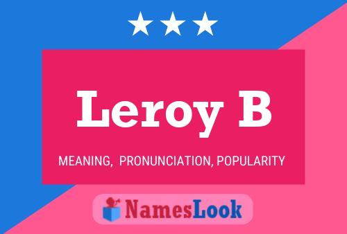 Leroy B 名字海报