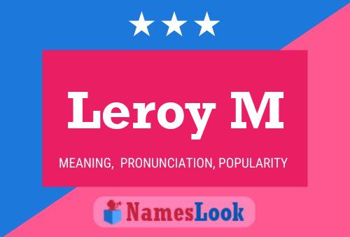 Leroy M 名字海报