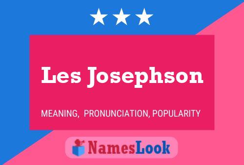 Les Josephson 名字海报