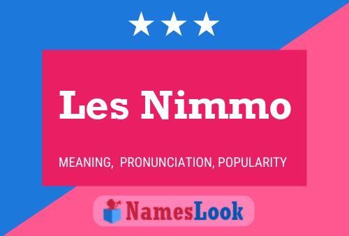 Les Nimmo 名字海报