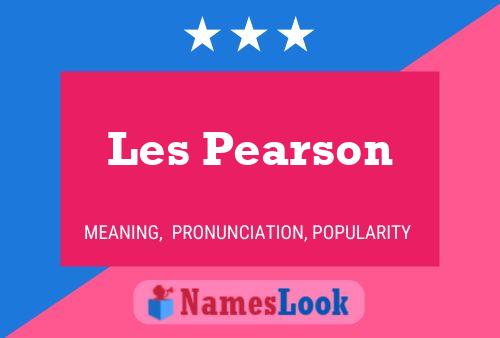 Les Pearson 名字海报