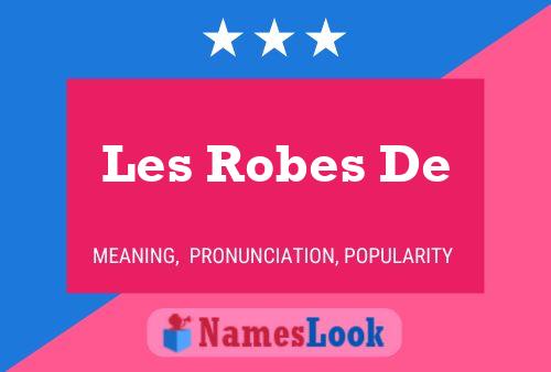 Les Robes De 名字海报