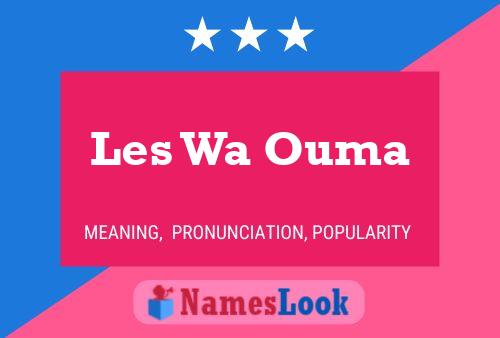 Les Wa Ouma 名字海报