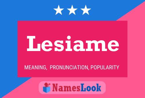 Lesiame 名字海报