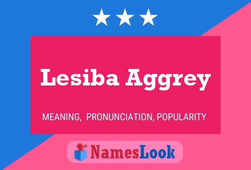 Lesiba Aggrey 名字海报