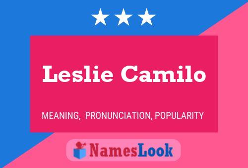 Leslie Camilo 名字海报