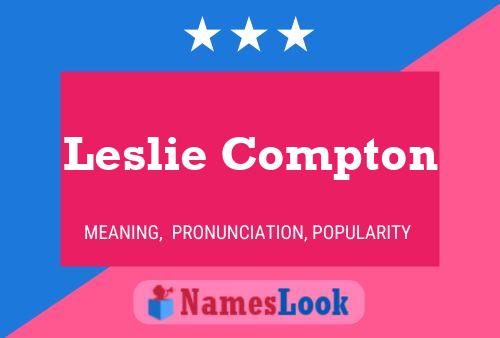 Leslie Compton 名字海报