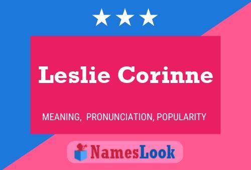 Leslie Corinne 名字海报