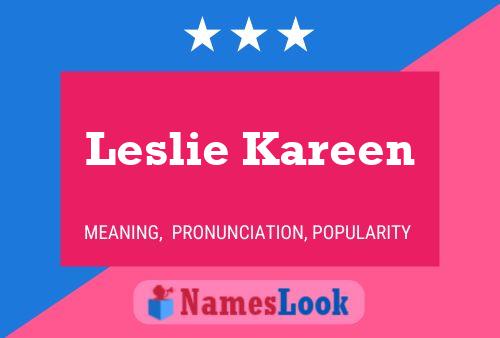 Leslie Kareen 名字海报