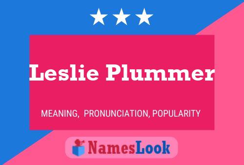 Leslie Plummer 名字海报