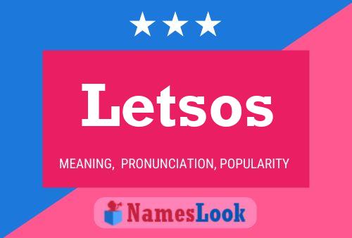 Letsos 名字海报