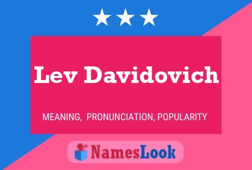 Lev Davidovich 名字海报