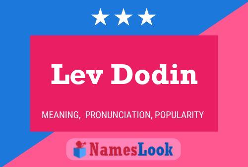 Lev Dodin 名字海报