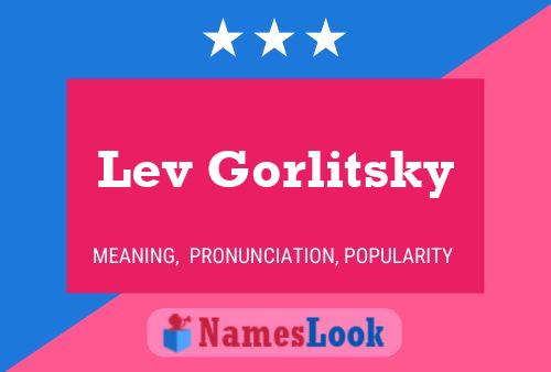 Lev Gorlitsky 名字海报