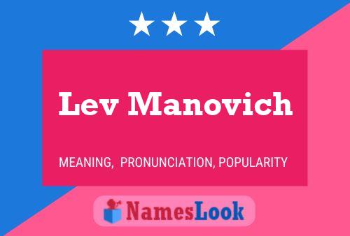 Lev Manovich 名字海报